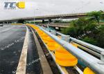 Yellow Red Highway Roller Barrier Anti Corrosion EVA/PU with Multiple Beam
