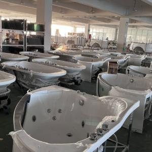 Quality Corner Drop In Soaking Jacuzzi Bathtubs Acrylic Whirlpool For Hotels Villa wholesale