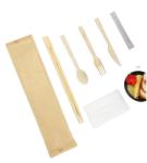 Disposable Bamboo Cutlery Biodegradable Cutlery Set With Napkin And Toothpick