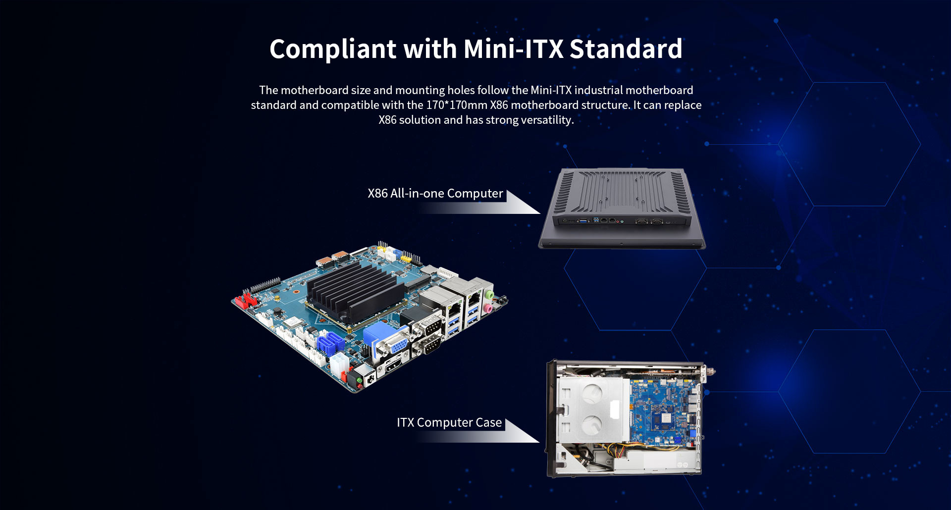 ITX-Z3588 Intelligent Industrial Computer Mainboard 1-way anti-tamper control interface