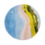 Wool Circular Living Room Floor Carpets Area Rugs Pure Handmade