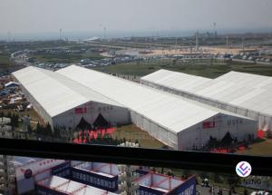 Quality Big Capacity Outdoor Exhibition Tents , Trade Show White Party Tent wholesale