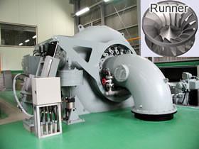 Quality Horizontal 7500kw 0.15m3/S Francis Hydro Turbine wholesale