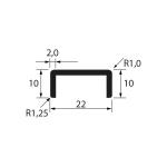 U Channel Aluminium Rail 6063 U-Shape Aluminum Channel Aluminium Alloy For