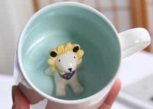 Quality Creative Animal Head 3D Custom Ceramic Coffee Mugs wholesale