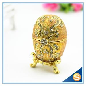 Quality Faberge Egg Trinket Box Jewelry Box Metal Gift Box wholesale