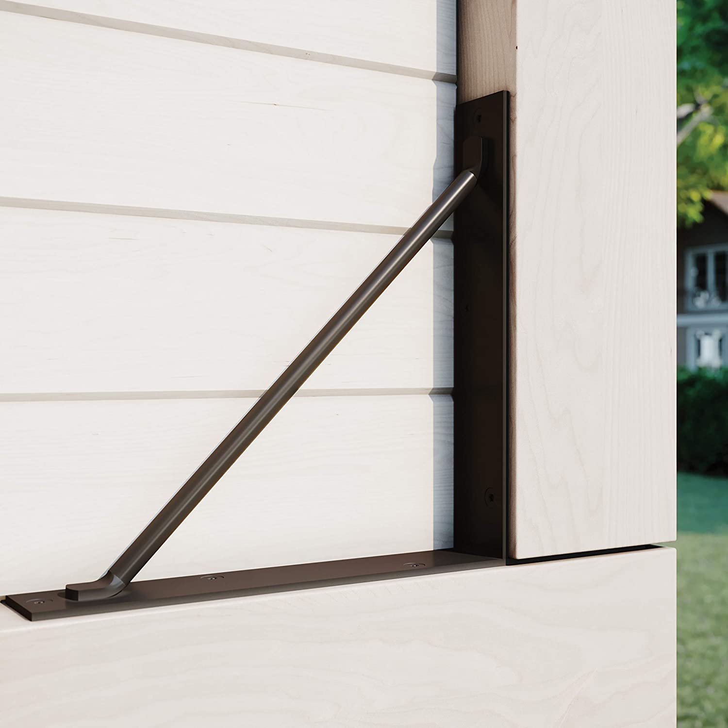 Triangle Bracket No Sag Kit Ideal for Garage Shed Driveway Corral Gates and Wood Windows
