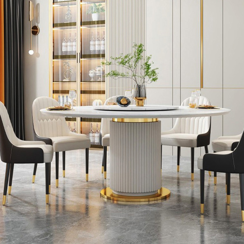 Marble Table Top Restaurant Round Dining Room Tables Height 78cm