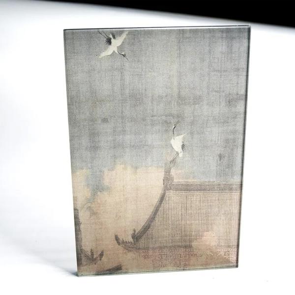 Printed Frosted Decorative Glass Panels 10mm-19mm Decorative Furniture Glass
