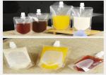 Food Grade Stand Up Plastic Drink Liquid Spout Pouch For Wine Milk Juice