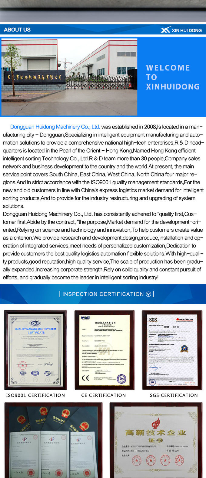 Stainless Steel Motorized Conveyor Rollers 220 / 380V Voltage SGS Certification