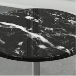 Elegant Stainless Steel Marble Top Couch Side Table OEM ODM