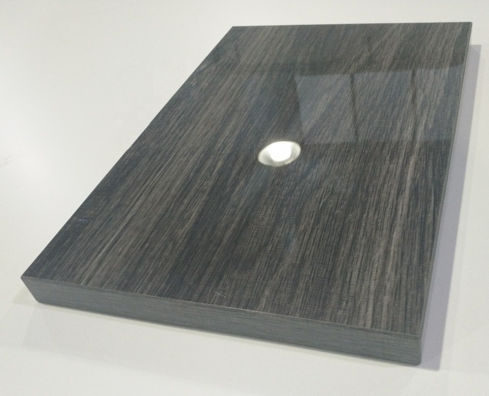 gloss wood grain scratch proof acrylic panel ,acrylic mdf board in fibreboard