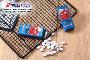 Quality Classic Passionfruit Chewy Candy , Low Calorie Sugar Free Candy Slim Tin Box wholesale