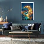 30X40cm Big Moon Diamond Painting Set Full Drill Diamond Art Canvas For