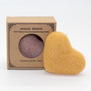 Quality 100% Natural Turmeric Konjac Sponge Soft Alkaline Konjac Facial Cleansing Sponge wholesale