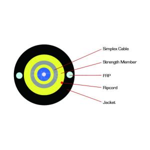 Quality Communication Optical Fiber Cables Lightweight 2 Core Round Drop Cable wholesale