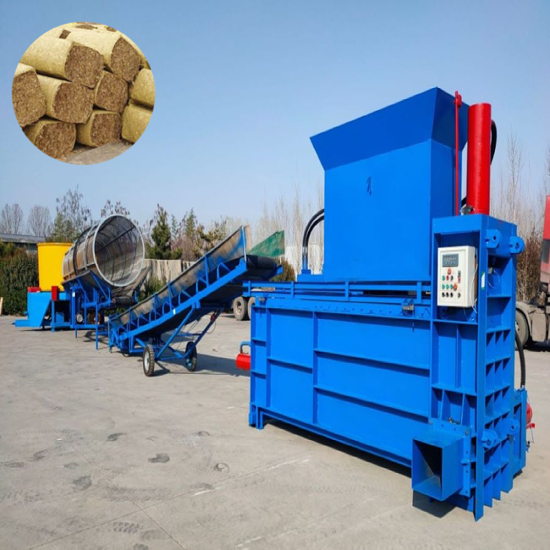 Chopped Straw Corn Silage Wood Shavings Wood Sawdust Cocopeat Baler Packaging Type Bags