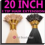 20 Inch Silky Colored Personalized Pre Bonded Hair Extension For Short Hair