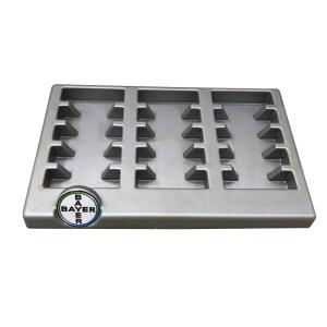 Quality Silver Bayer Brand Custom Pop Display , Vacuum Formed Tray Countertop Display wholesale