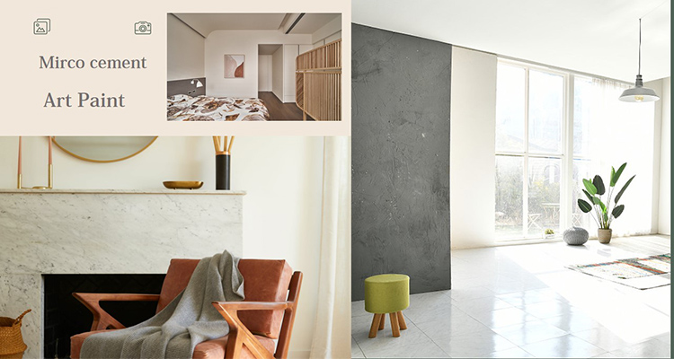 25kg / Barrel Microcement 1 Set High Adhesion Commercial and Residential Wall Paint