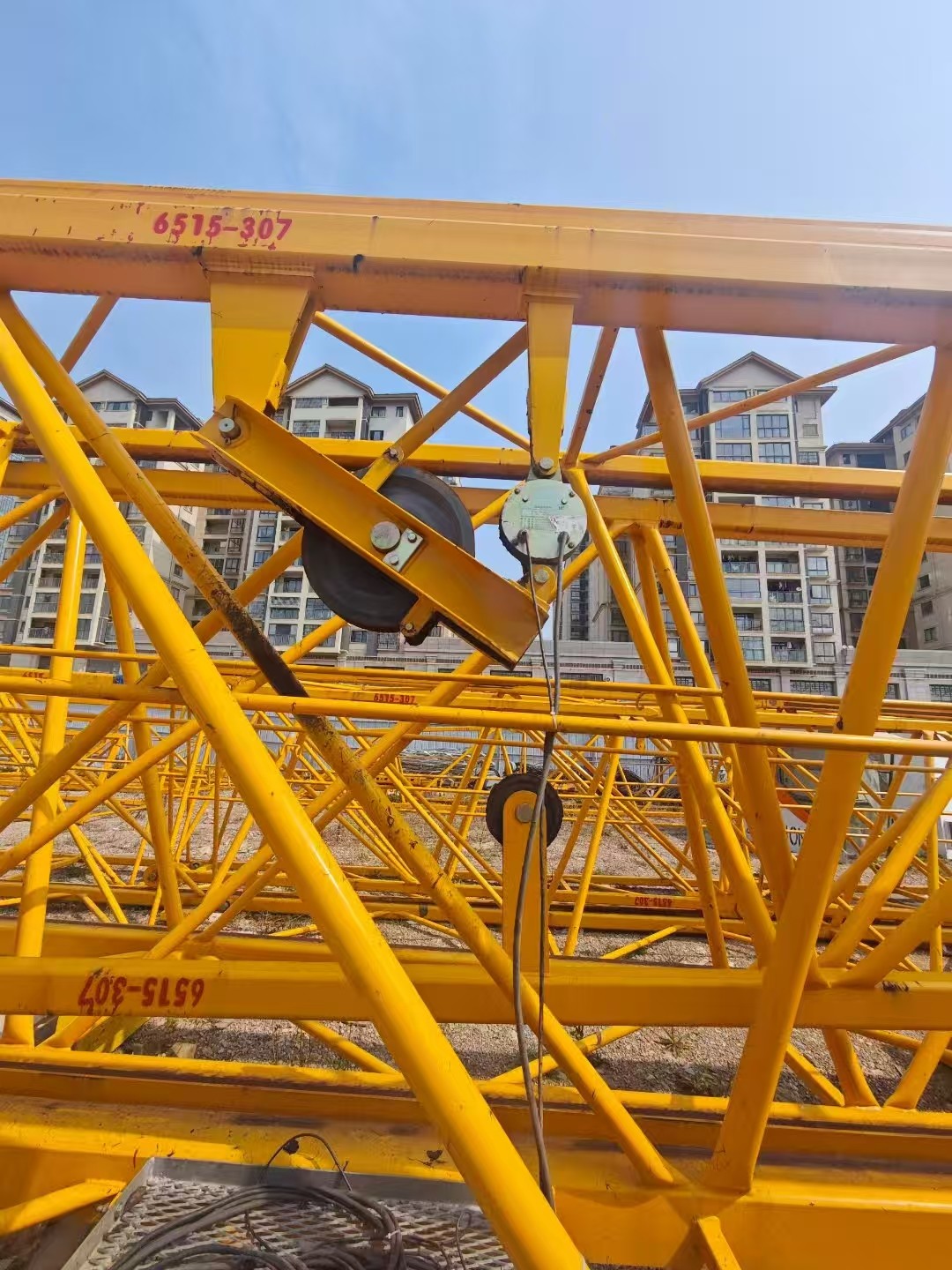 Zoomlion Tower Crane 6515-10 Car Type Moving for Maximum Efficiency Minimal Risk