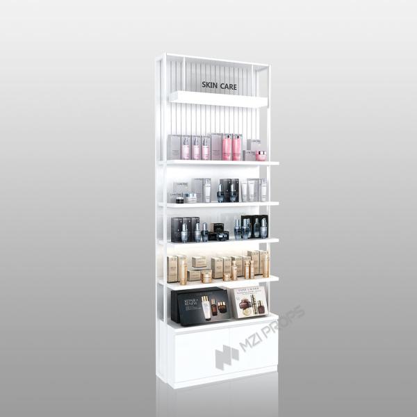 Cheap ZhMS-V4 Backlit Organic Sign Skincare Display Cabinet with LED Strip Lights for sale
