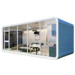 Traditional Prefab Apple Cabin Customize Prefabricated House Durable Steel Frame