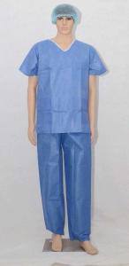 Quality Disposable SMS Disposable Protective Gowns Scrub Suit --Blue Color wholesale
