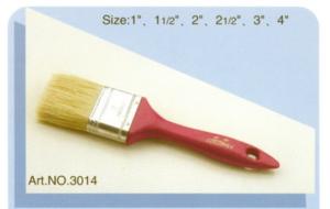 Quality Plastic handle pure natural bristle Chinese bristle synthetic mix paint brush No.3014 wholesale