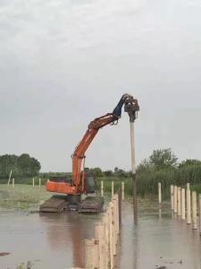 Quality 32Mpa Concrete Pile Driving Equipment , Excavator Mounted Sheet Pile Driver wholesale