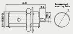 335V 18GHz Gold Plated Female SMA Bulkhead Connector