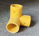 50mm Round Tube Fiberglass FRP Handrail Fitting Elbow Base Tee Four Way