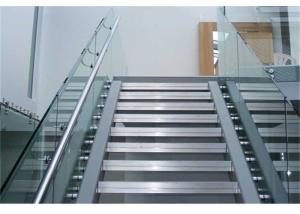 Quality Balcony Frameless Glass Deck Railing Systems Stainless Steel Standoff 850-1200mm Height wholesale