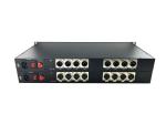 8 Channel Forward XLR Balanced Audio to Fiber Converter,broadcasts quality audio