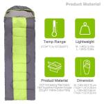 Envelope Style 210T plaid Military Sleeping Bag