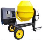 Medium Sized Electric Concrete Mixer Machine 6.5HP Yellow Semi Dry