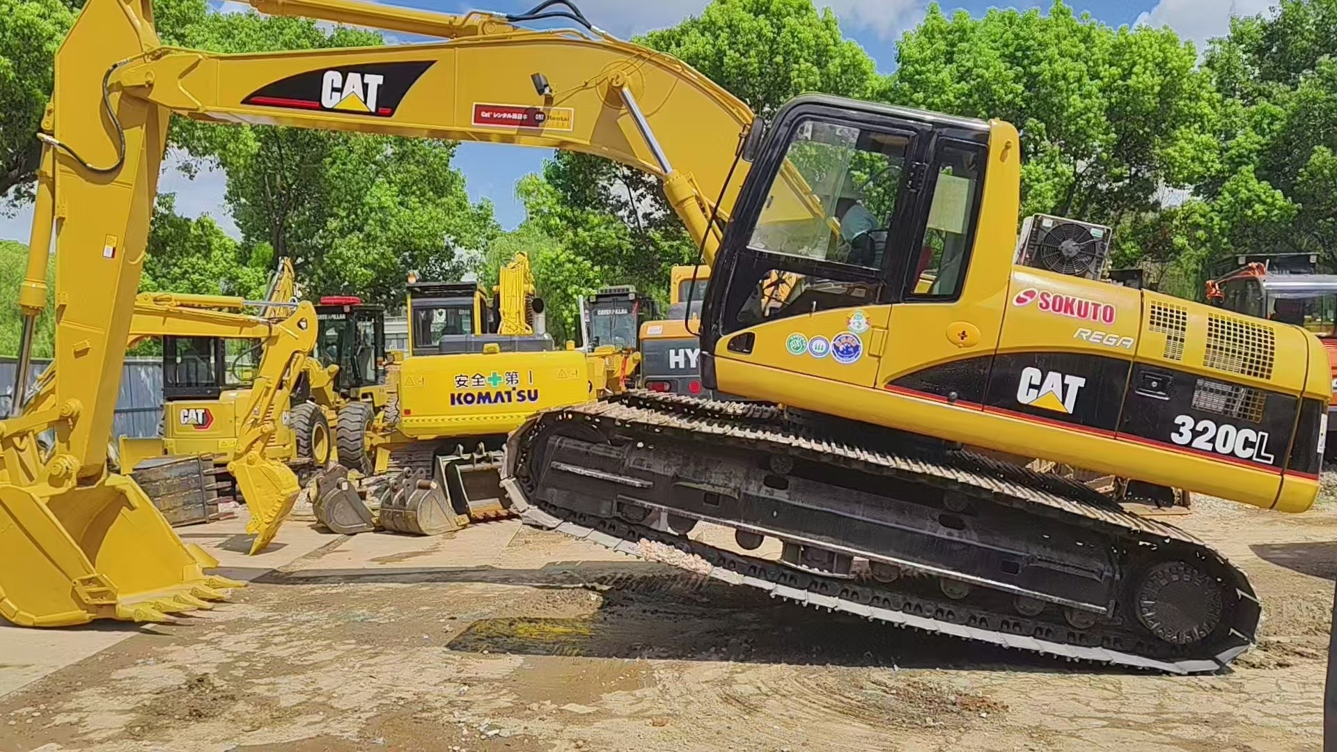 Heavy Equipment 20 Tons Used CAT 320CL Mining Excavator With 1m3 Bucket Capacity