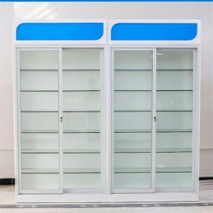 Quality Aluminum Frame Glass Door Medicine Display Cabinet Rust Proof wholesale