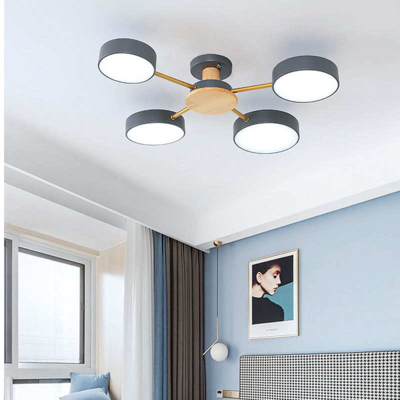 Bedroom living room ceiling chandelier bedroom nordic wooden ceiling light（WH-WA-18)
