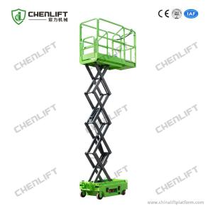 Quality 3m 3.9m DC Powered Mini Scissor Lift , Small Electric Scissor Lifts CE wholesale