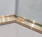 SUS304 Gold Shower Door Frame Rust Resistance Stainless Steel Profile