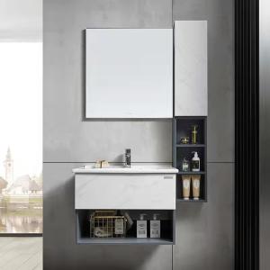Quality Customized PVC Woodgrain 72 Inch Bathroom Vanity cabinets ODM wholesale