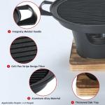 Tabletop Alcohol Stove Yakiniku Yakitori Aluminum Non Stick Smokeless Mini