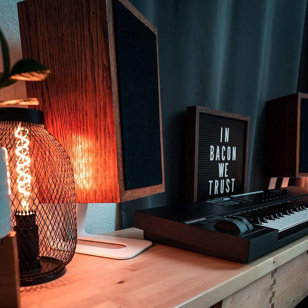 Small Medium Bookshelf Computer Speakers Multifunctional Metal/Aluminum Speaker Stands