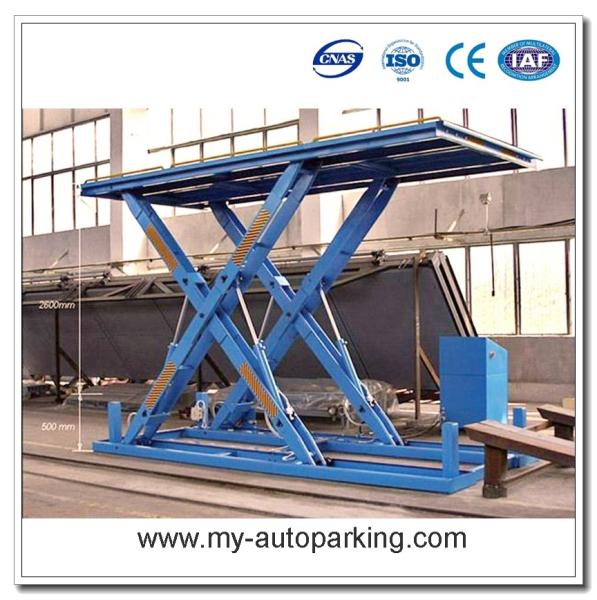Residential Pit Garage Parking Car Lift/Scissor Car Lift for Basement/Undergroun