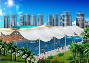 Quality White 1050 Gram Tension Fabric Structures High Toughness Durable Custom Shape wholesale