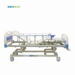 3 function manual medical hospital bed for patient 3 crank hospital bed