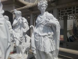 Quality Greece White marble statues with polish wholesale