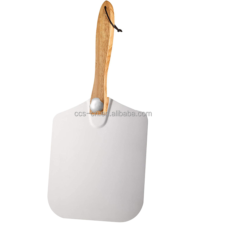 12 Inch Aluminum Pizza Shovel With Folding Handle And 10cm Pizza Wheel Cutter Set